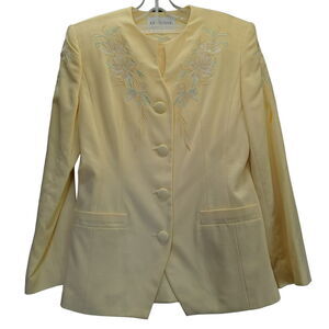 Executive Collection women's suits Yellow Size 10 Polyester Jacket And Skirt